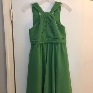 David's Bridal Clover Chiffon Short Dress